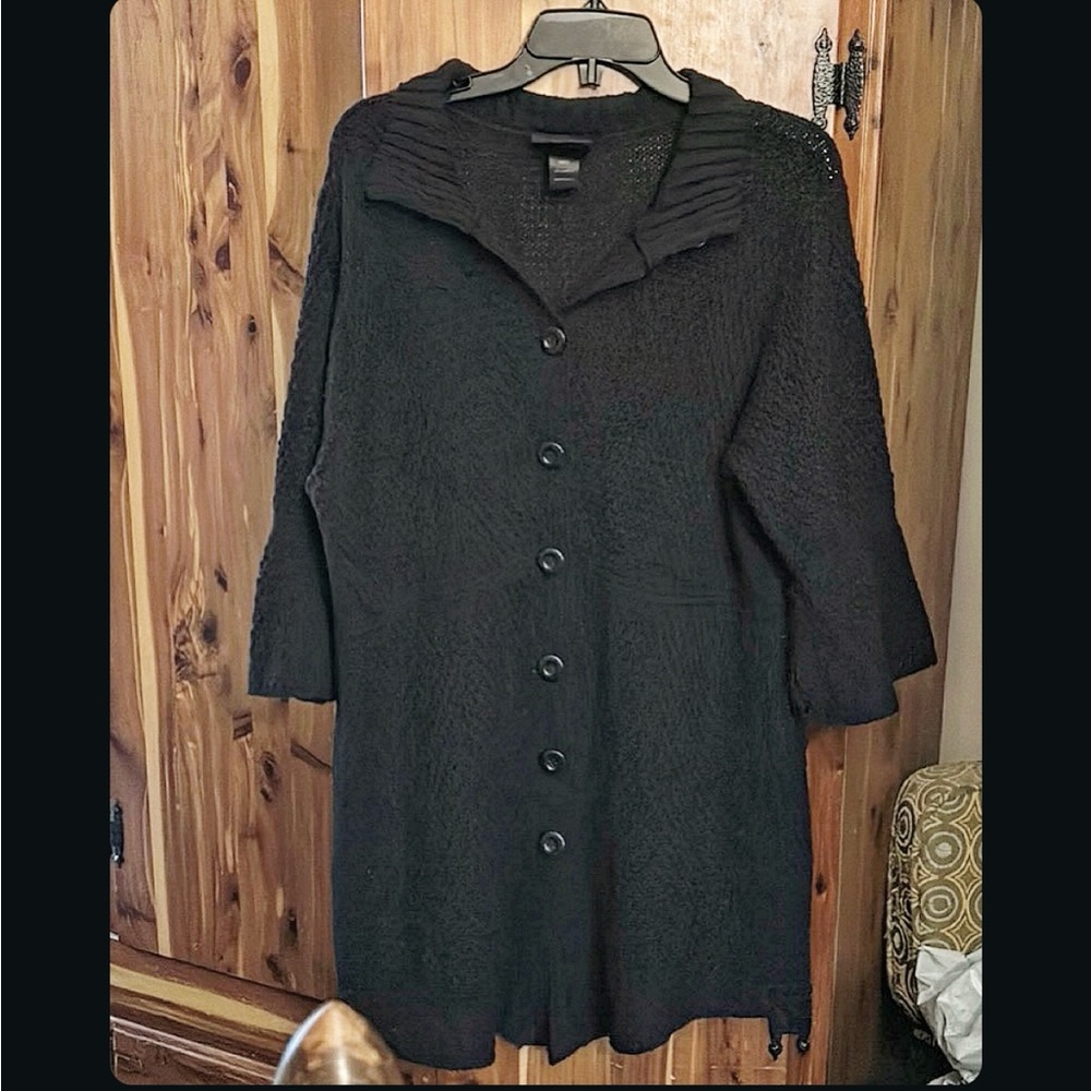 Black cardigan